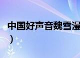 中国好声音魏雪漫与陈冰（中国好声音魏雪漫）