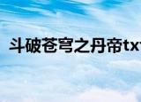 斗破苍穹之丹帝txt下载（斗破苍穹之丹帝）