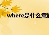 where是什么意思中文（了解具体含义）