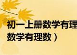 初一上册数学有理数加减法计算题（初一上册数学有理数）