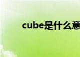 cube是什么意思（cube中文意思）