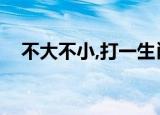 不大不小,打一生肖（不大不小打一生肖）