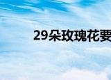 29朵玫瑰花要多少钱（29朵玫瑰）