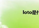 loto是什么意思（lot）