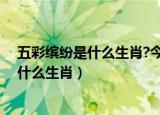 五彩缤纷是什么生肖?今期道人出难题打一肖（五彩缤纷是什么生肖）