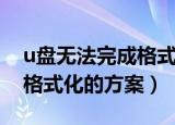 u盘无法完成格式化解决方法（u盘无法完成格式化的方案）
