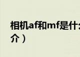 相机af和mf是什么意思（关于单反相机的简介）