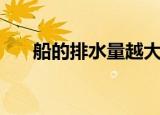 船的排水量越大越好吗（船的排水量）