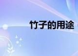 竹子的用途（竹子的四大用途）