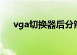 vga切换器后分辨率不对（vga切换器）