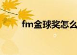 fm金球奖怎么评的（fm一球成名）