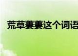 荒草萋萋这个词语的意思（荒草萋萋释义）