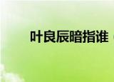 叶良辰暗指谁（叶良辰是什么意思）