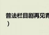 普法栏目剧再见青春4（普法栏目剧再见青春）