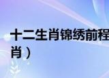 十二生肖锦绣前程动物（锦绣前程打一动物生肖）