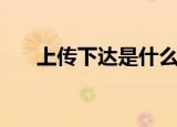 上传下达是什么意思（上传下达解释）