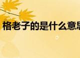 格老子的是什么意思（格老子的意思是什么）