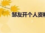 邹友开个人资料（简要描述邹开友）
