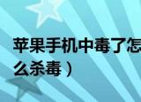 苹果手机中毒了怎么杀毒（中毒的苹果手机怎么杀毒）