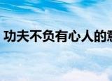 功夫不负有心人的意思是（功夫是什么意思）
