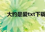 大约是爱txt下载书包网（大约是爱txt）