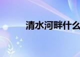 清水河畔什么意思（清水河畔吧）