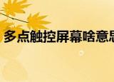 多点触控屏幕啥意思（多点触控是什么意思）