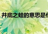 井底之蛙的意思是什么（井底之蛙如何解释）