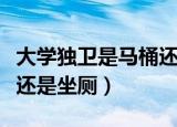 大学独卫是马桶还是蹲厕（大学卫生间是蹲厕还是坐厕）