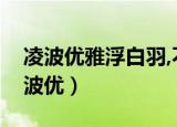 凌波优雅浮白羽,不羡高飞自在忙的意思（凌波优）