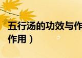 五行汤的功效与作用及禁忌（五行汤的功效与作用）