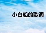 小白船的歌词（小白船的完整歌词）