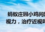  蚂蚁庄园小鸡问题：经常转动眼球可以恢复视力，治疗近视吗