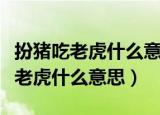 扮猪吃老虎什么意思啊代表什么生肖（扮猪吃老虎什么意思）