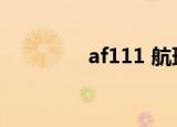 af111 航班（af117航班）