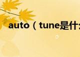 auto（tune是什么意思 auto tune解释）