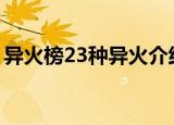 异火榜23种异火介绍（异火榜导火介绍大全）