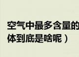 空气中最多含量的气体（空气中最多含量的气体到底是啥呢）