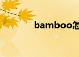 bamboo怎么读（banboo）