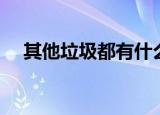 其他垃圾都有什么（什么属于其他垃圾）