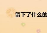 留下了什么的身影（什么的身影）
