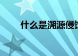 什么是溯源侵蚀（溯源侵蚀是什么）
