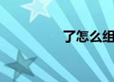 了怎么组词（了字组词）