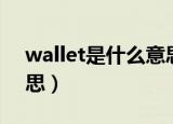 wallet是什么意思中文（英语wallet什么意思）
