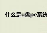 什么是u盘pe系统软件（独品u盘pe系统）