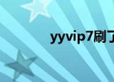 yyvip7刷了多少钱（yyvip）