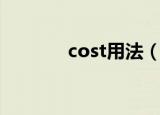 cost用法（cost用法是什么）