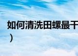 如何清洗田螺最干净（田螺怎么洗最快最干净）
