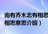 南有乔木北有相思是什么意思（南有乔木北有相思意思介绍）