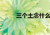 三个土念什么字（是怎么解释的）